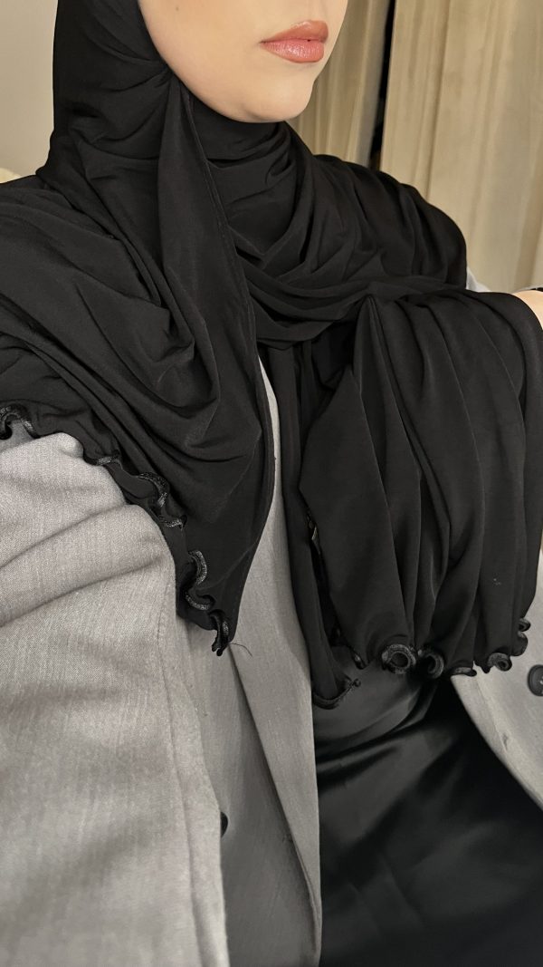 jersey premium frisé noir – Image 2